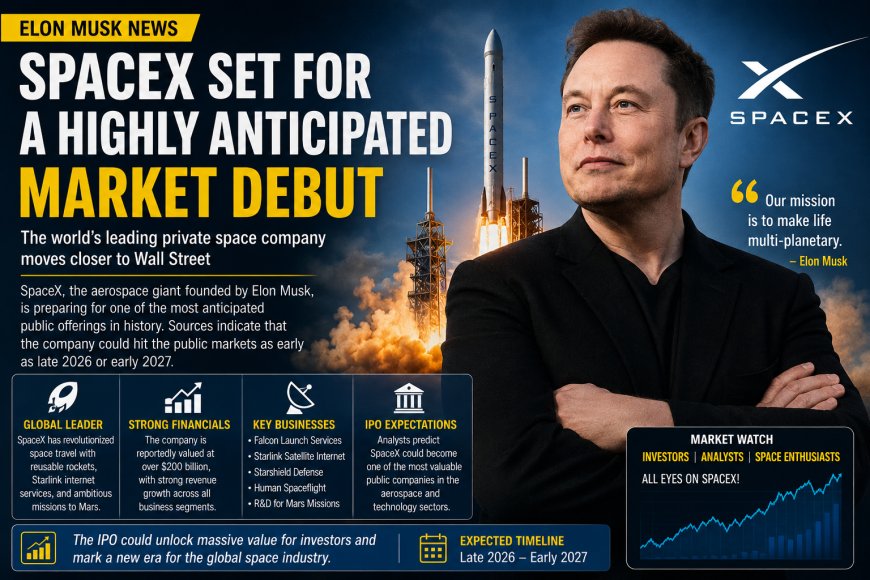 SpaceX IPO Buzz: Elon Musk’s Firm Set for Market Debut