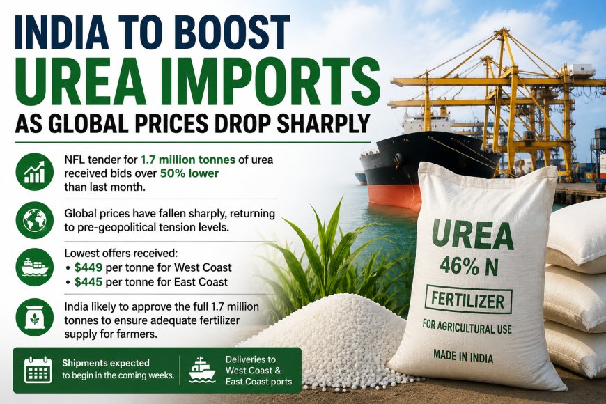 India to Boost Urea Imports as Global Prices Drop Sharply
