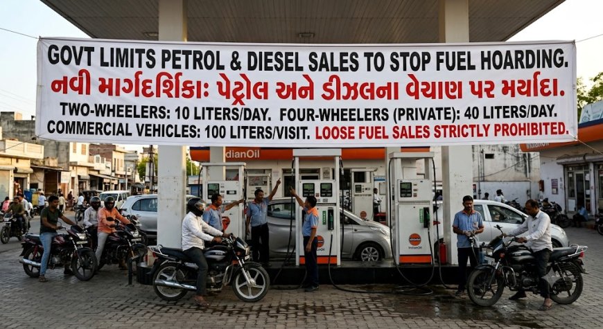 Govt Limits Petrol & Diesel Sales to Stop Fuel Hoarding