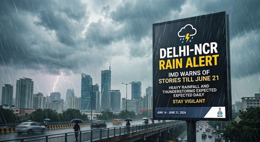 Delhi-NCR Rain Alert: IMD Warns of Storms Till June 21