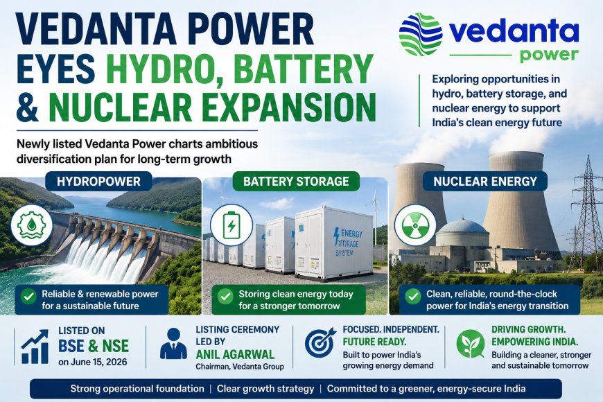 Vedanta Power Eyes Hydro, Battery & Nuclear Expansion