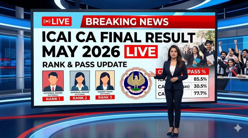 ICAI CA Final Result May 2026 Live: Rank & Pass Update