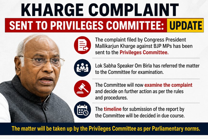 Kharge Complaint Sent to Privileges Committee: Update