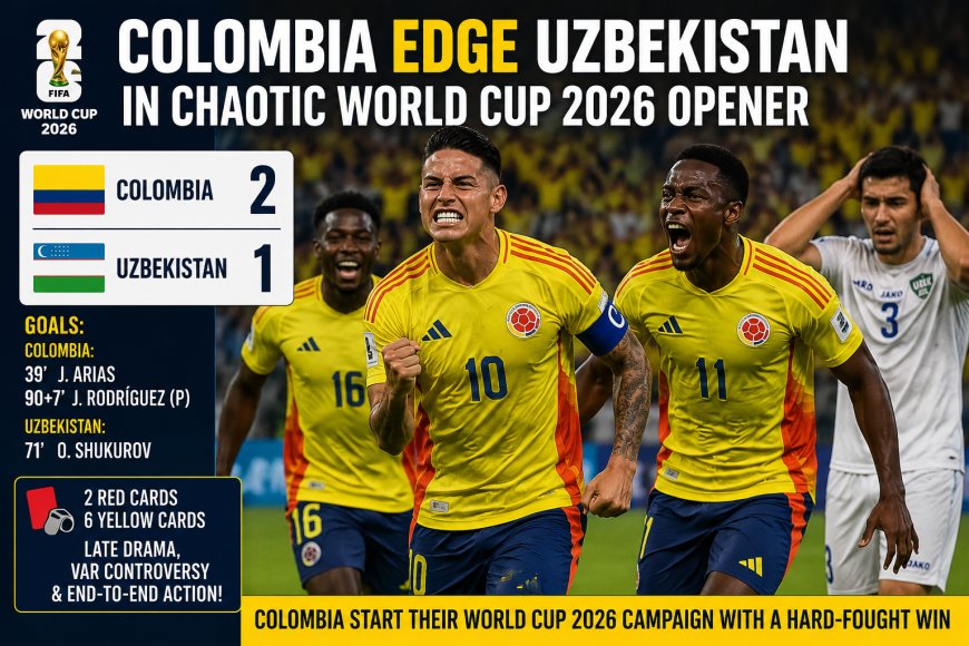 Colombia Edge Uzbekistan in Chaotic World Cup 2026 Opener