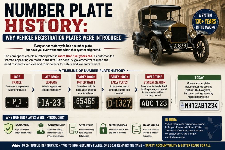 Number Plate History: Why Vehicle Registration Plates Were Introduced