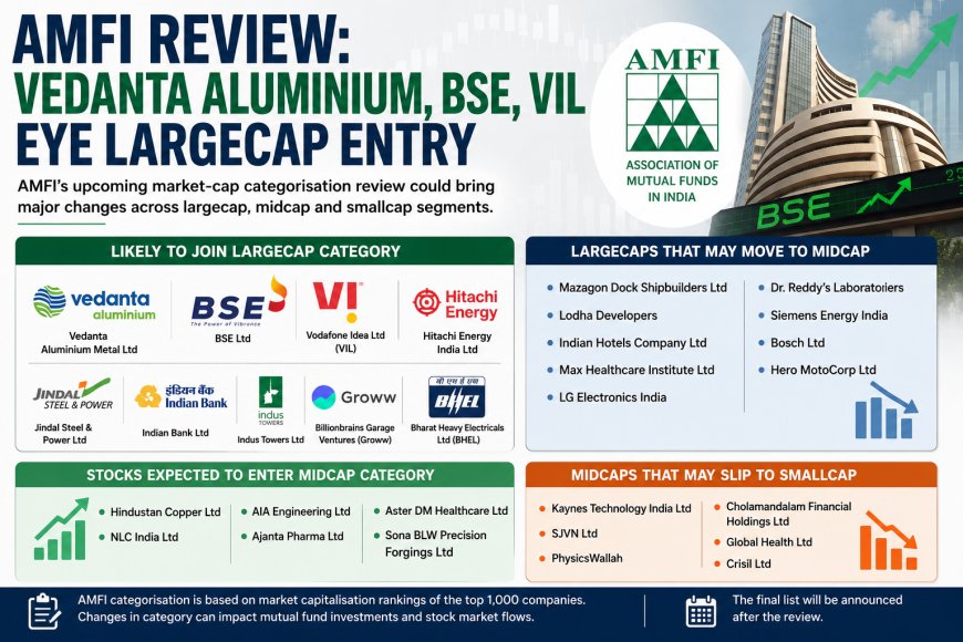 AMFI Review: Vedanta Aluminium, BSE, VIL Eye Largecap Entry
