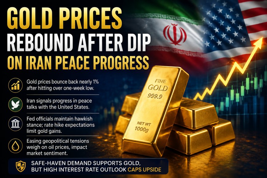 Gold Prices Rebound After Dip on Iran Peace Progress