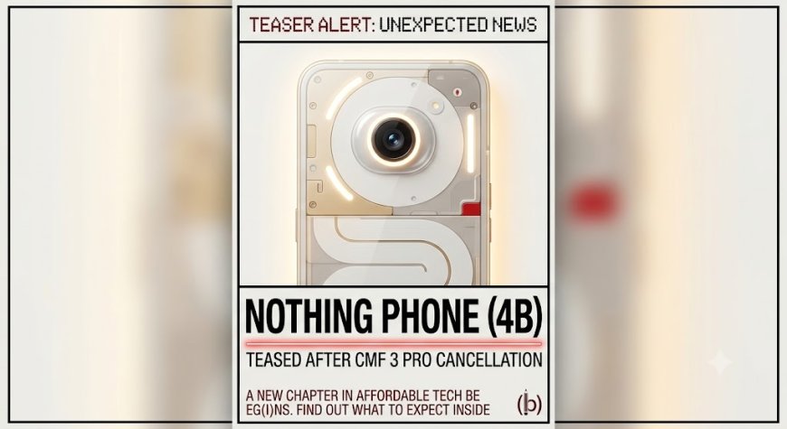 Nothing Phone (4b) Teased After CMF 3 Pro Cancellation
