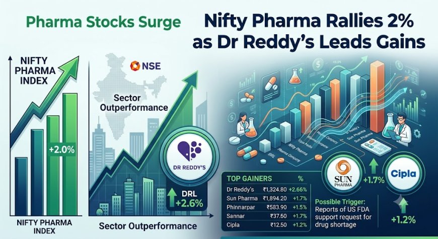 Nifty Pharma Rallies 2% as Dr Reddy’s Leads Gains